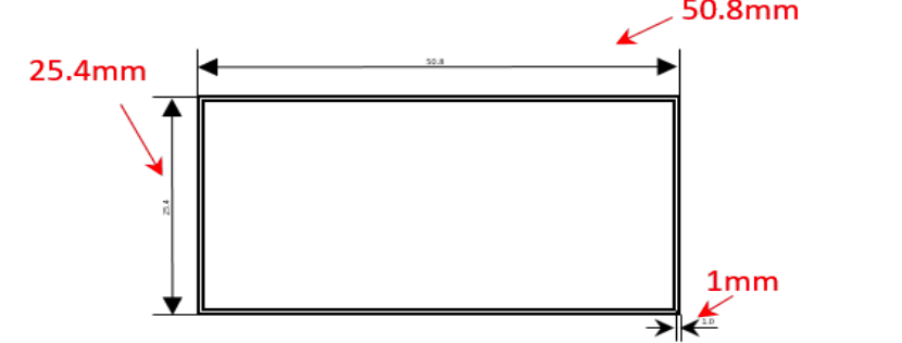 Aluminium Rectangle Hollow