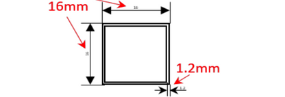 Aluminium Square Hollow