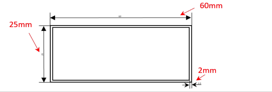 Aluminium Rectangle Hollow