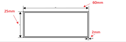 Aluminium Rectangle Hollow