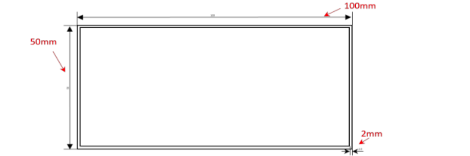 Aluminium Rectangle Hollow