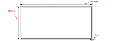 Aluminium Rectangle Hollow
